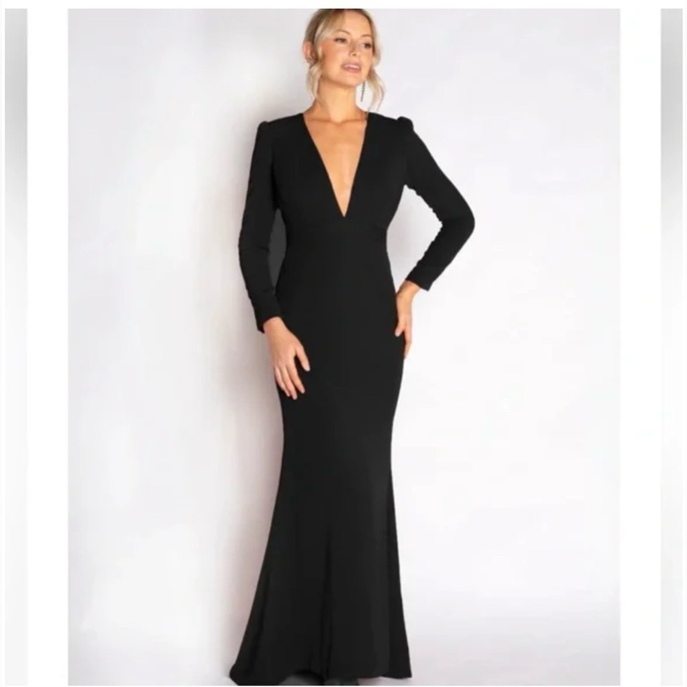 Anthropologie Camilyn Beth Valerie Plunge Gown